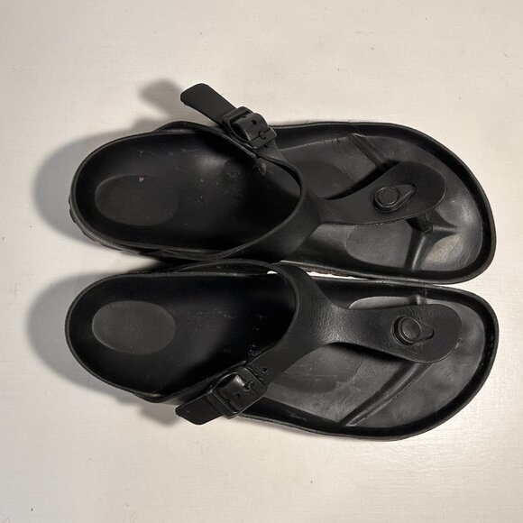 Birkenstock Gizeh EVA Black Rubber Sandals Women Size 9 - Picture 5 of 8